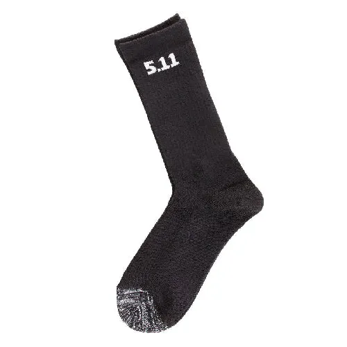 3 Pack 6" Socks Black
