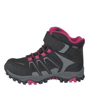 435-0509 Waterproof Warm Lined Black/fuchsia