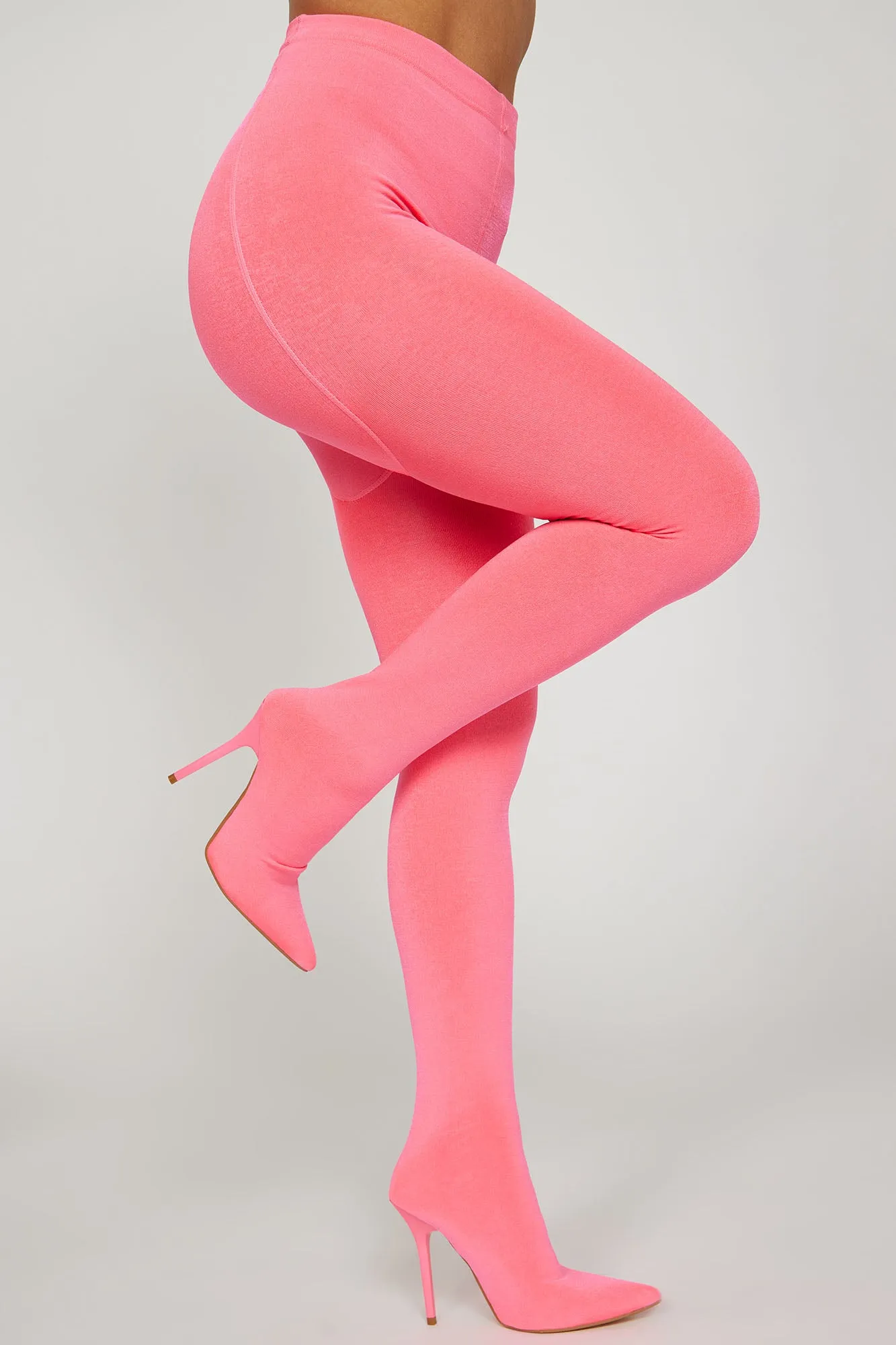 Aaliyah Stiletto Pant Boots - Pink