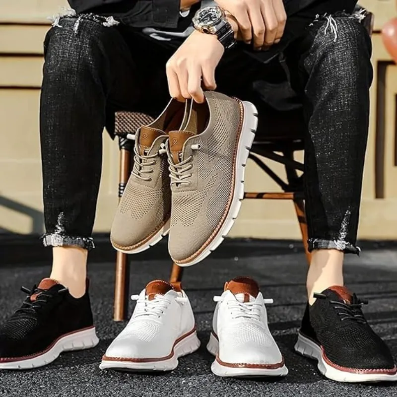 Andningsaktiva Casual Sneakers för Män