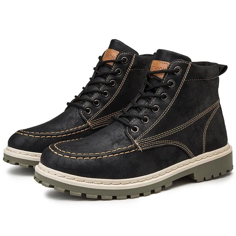 Angelo Ricci™ Ankle Leather Boots
