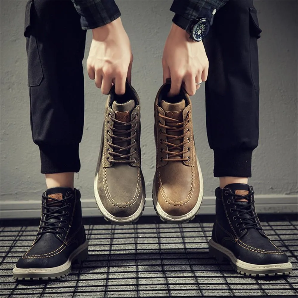 Angelo Ricci™ Ankle Leather Boots