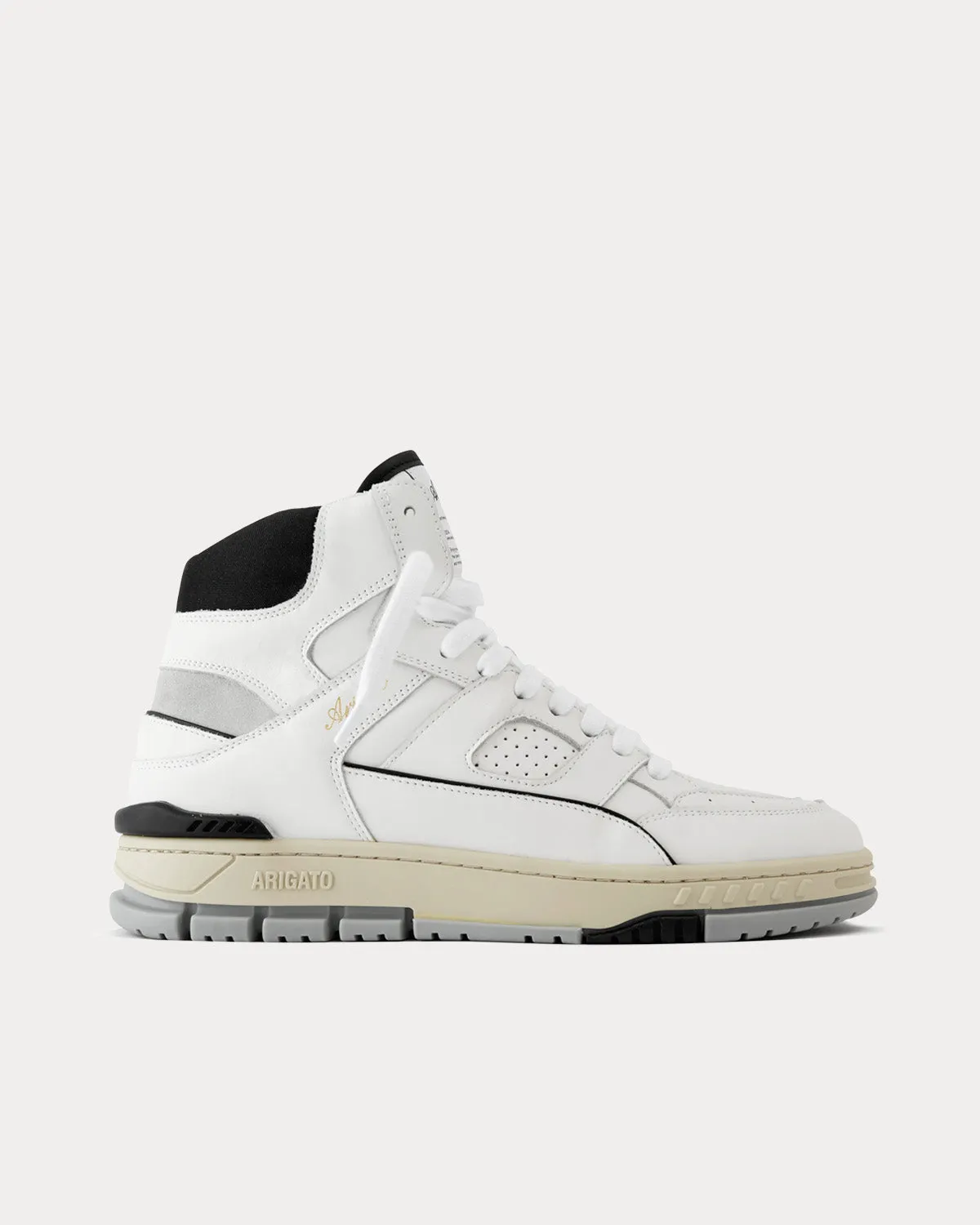 Area Hi White / Black High Top Sneakers