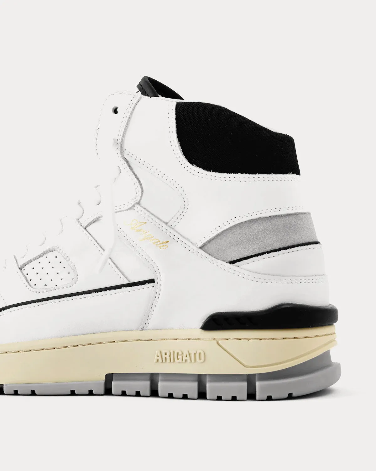 Area Hi White / Black High Top Sneakers