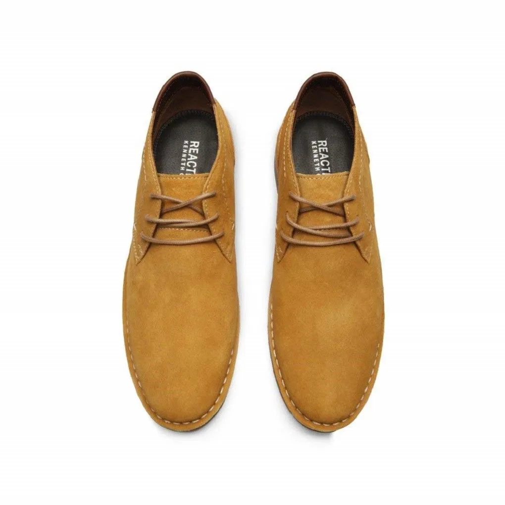 Authentic Men's Kenneth Cole Reaction Desert Sun Suede Chukka Boots Shoes Yellow