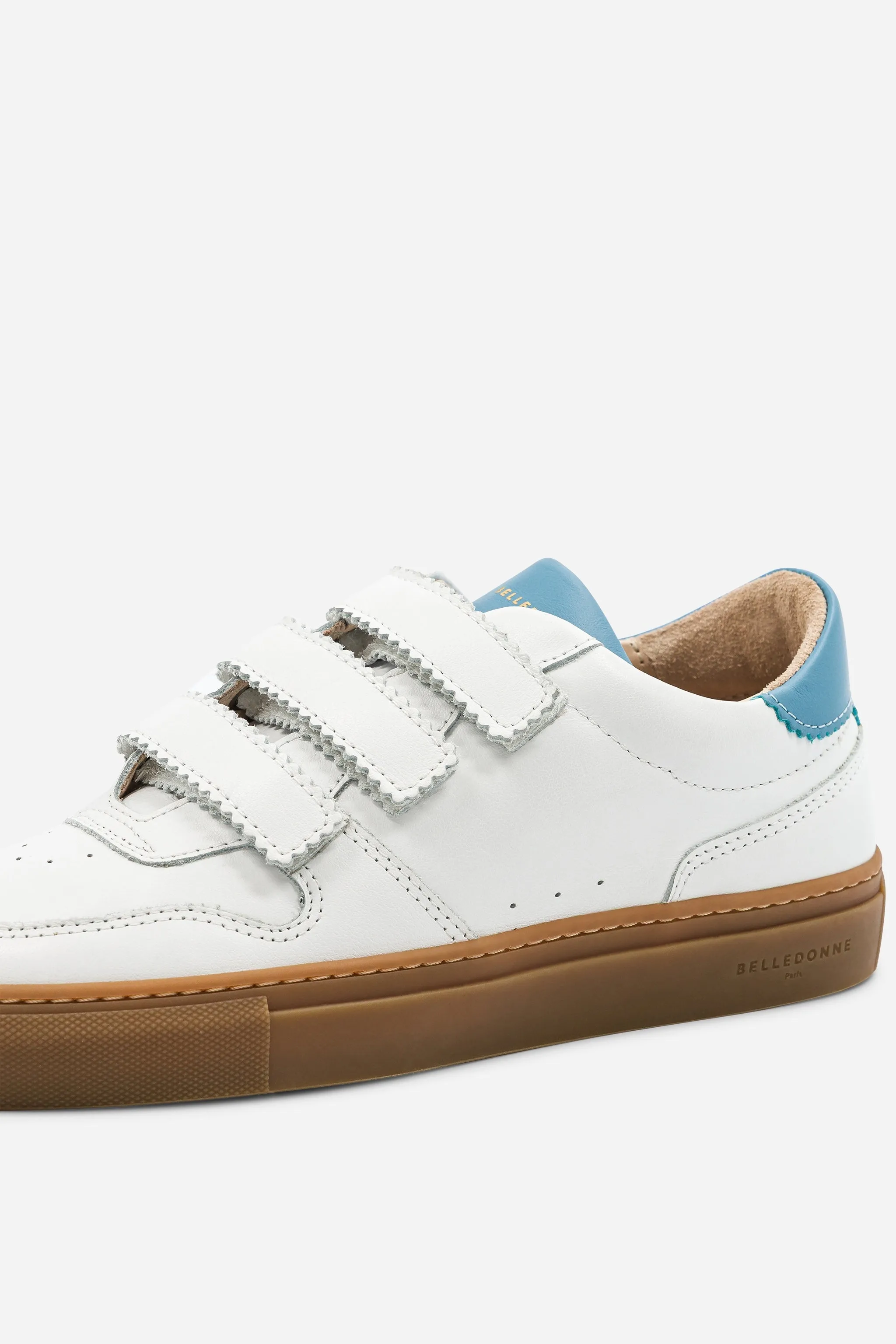 B0 Velcro - White / Blue
