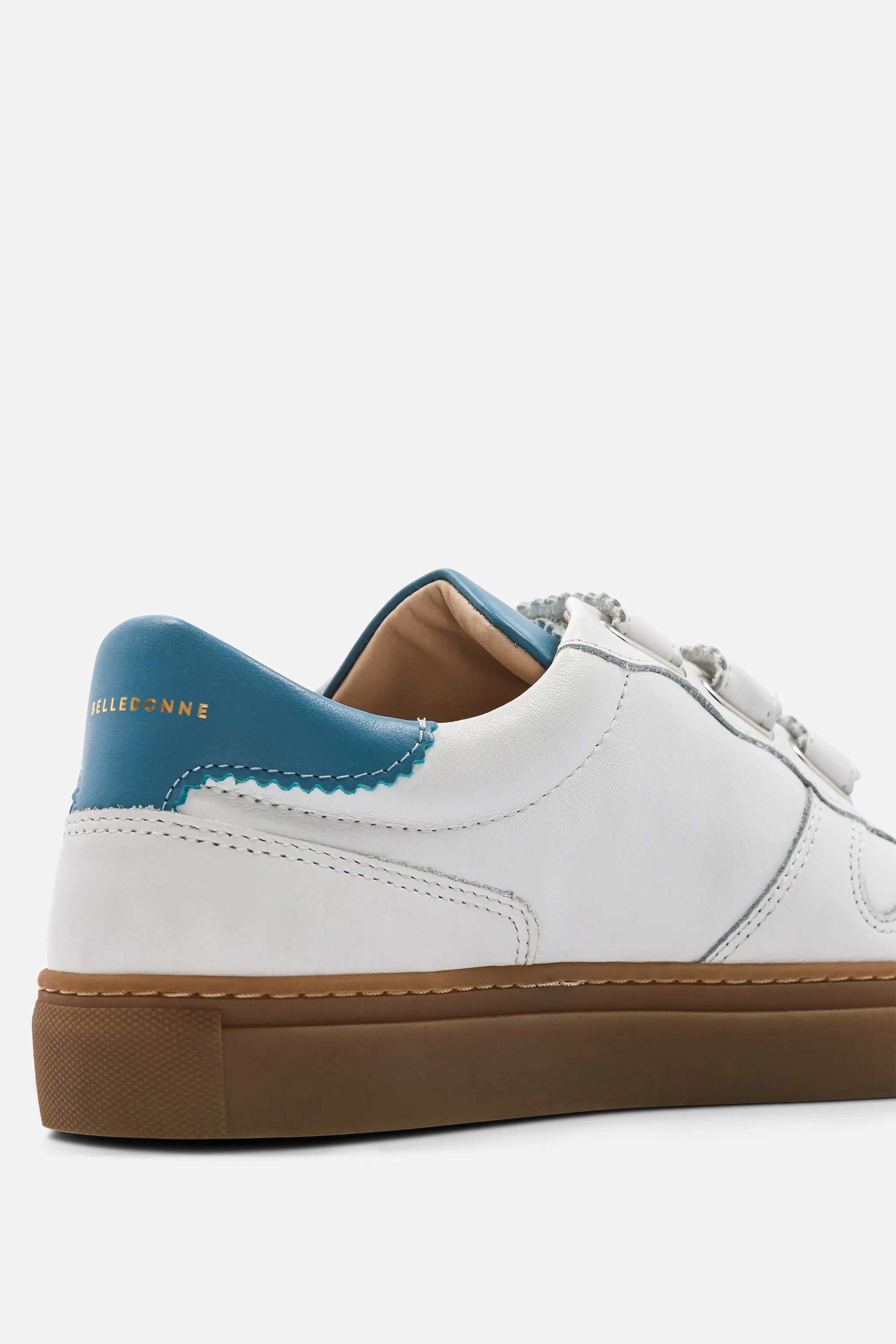 B0 Velcro - White / Blue