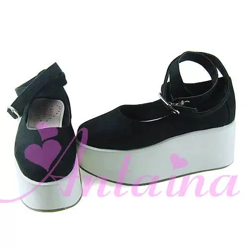 (BFM)Antaina~Punk Lolita High Platforms Shoes Lolita Ankle Strap Shoes