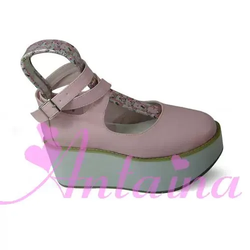 (BFM)Antaina~Punk Lolita High Platforms Shoes Lolita Ankle Strap Shoes
