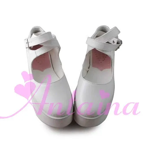 (BFM)Antaina~Punk Lolita High Platforms Shoes Lolita Ankle Strap Shoes