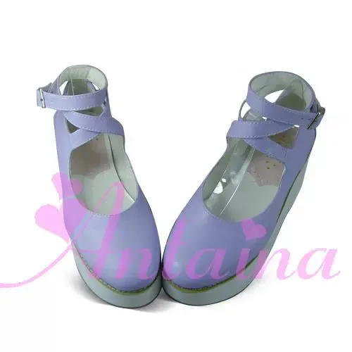 (BFM)Antaina~Punk Lolita High Platforms Shoes Lolita Ankle Strap Shoes