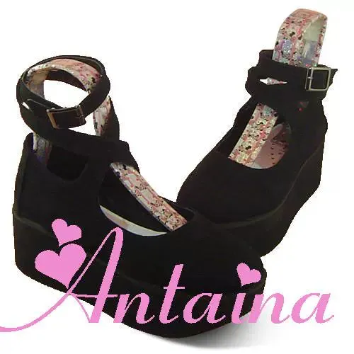 (BFM)Antaina~Punk Lolita High Platforms Shoes Lolita Ankle Strap Shoes