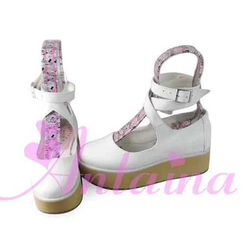 (BFM)Antaina~Punk Lolita High Platforms Shoes Lolita Ankle Strap Shoes