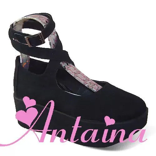 (BFM)Antaina~Punk Lolita High Platforms Shoes Lolita Ankle Strap Shoes