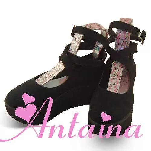 (BFM)Antaina~Punk Lolita High Platforms Shoes Lolita Ankle Strap Shoes