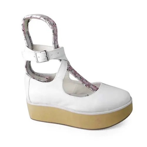 (BFM)Antaina~Punk Lolita High Platforms Shoes Lolita Ankle Strap Shoes