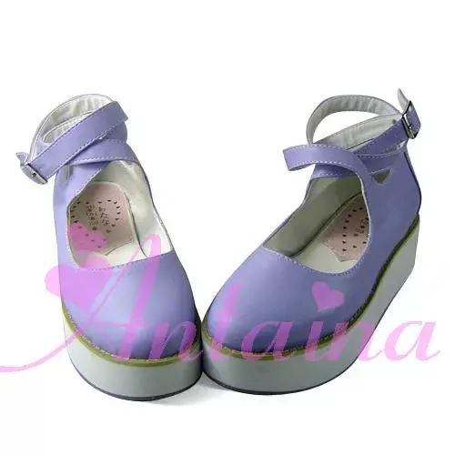 (BFM)Antaina~Punk Lolita High Platforms Shoes Lolita Ankle Strap Shoes