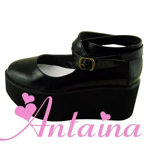 (BFM)Antaina~Punk Lolita High Platforms Shoes Lolita Ankle Strap Shoes