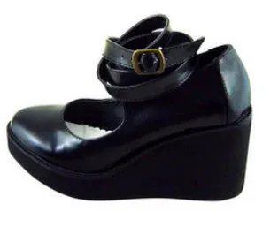 (BFM)Antaina~Punk Lolita High Platforms Shoes Lolita Ankle Strap Shoes