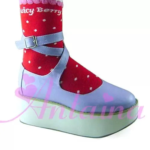(BFM)Antaina~Punk Lolita High Platforms Shoes Lolita Ankle Strap Shoes