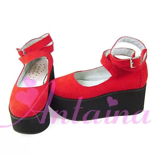(BFM)Antaina~Punk Lolita High Platforms Shoes Lolita Ankle Strap Shoes