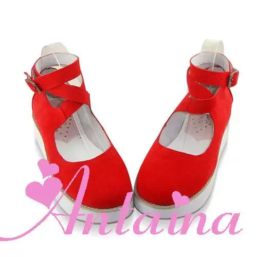 (BFM)Antaina~Punk Lolita High Platforms Shoes Lolita Ankle Strap Shoes