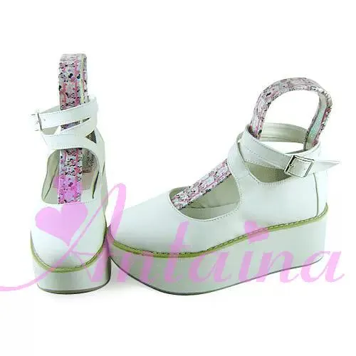 (BFM)Antaina~Punk Lolita High Platforms Shoes Lolita Ankle Strap Shoes