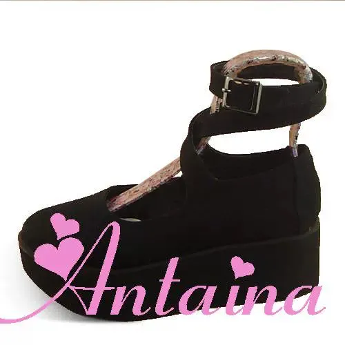 (BFM)Antaina~Punk Lolita High Platforms Shoes Lolita Ankle Strap Shoes