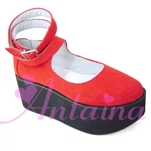 (BFM)Antaina~Punk Lolita High Platforms Shoes Lolita Ankle Strap Shoes