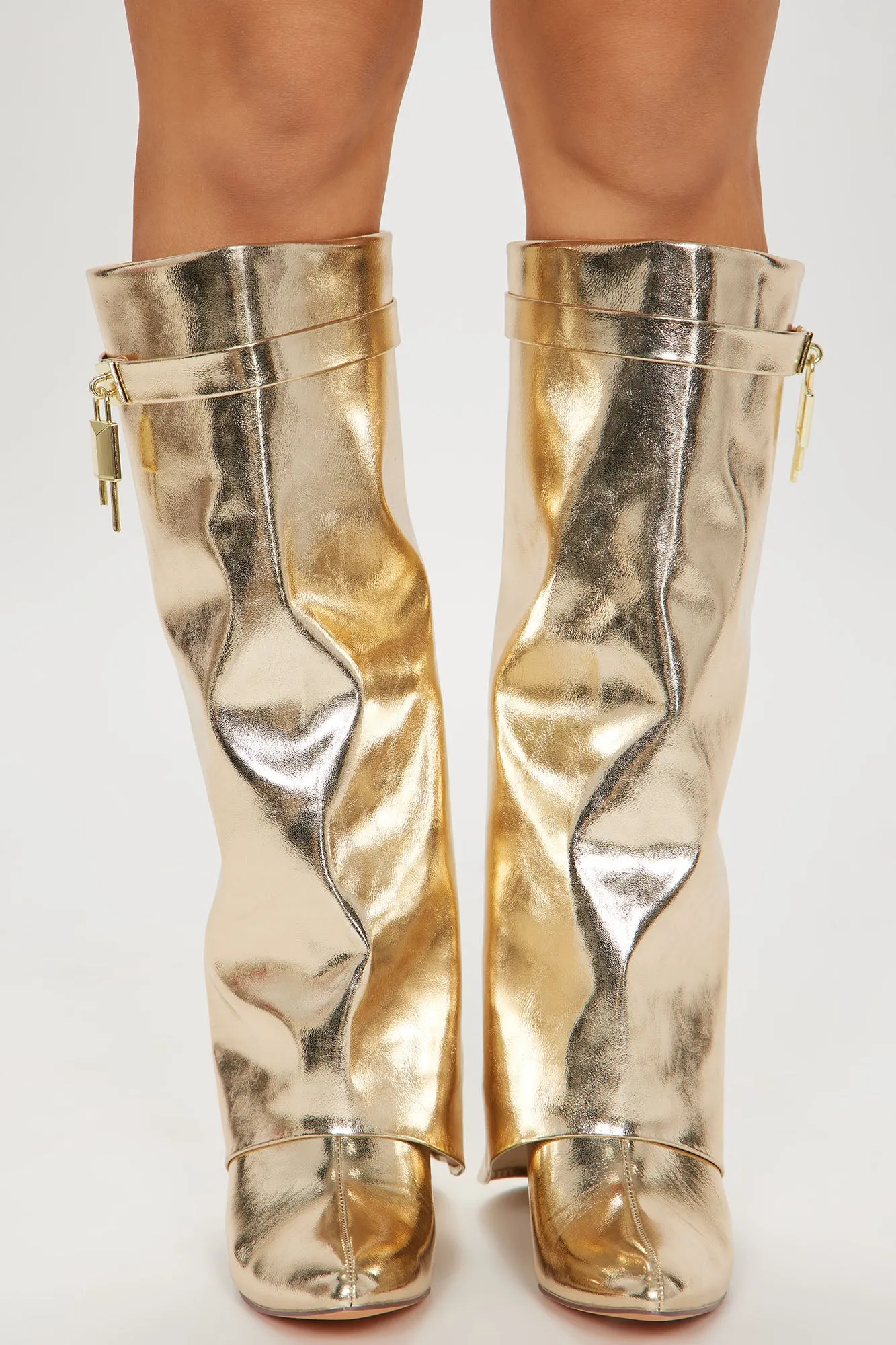 Big City Dreams Boots - Gold