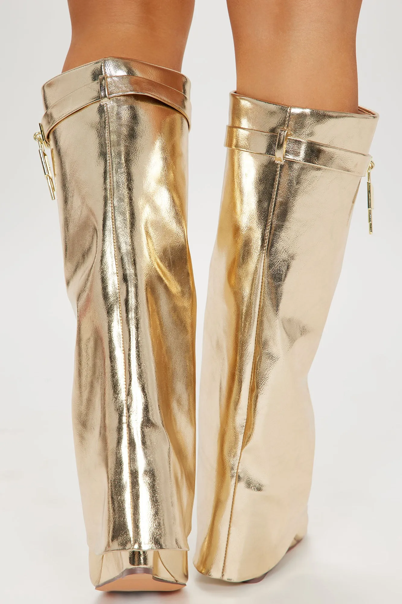 Big City Dreams Boots - Gold