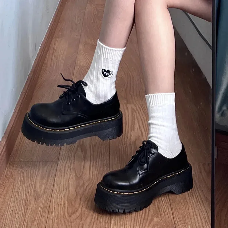 binfenxie Lolita Shoes Women Japanese Mary Jane Shoes Women Vintage Girls Students JK Uniform High Heel Platform Shoes Cosplay