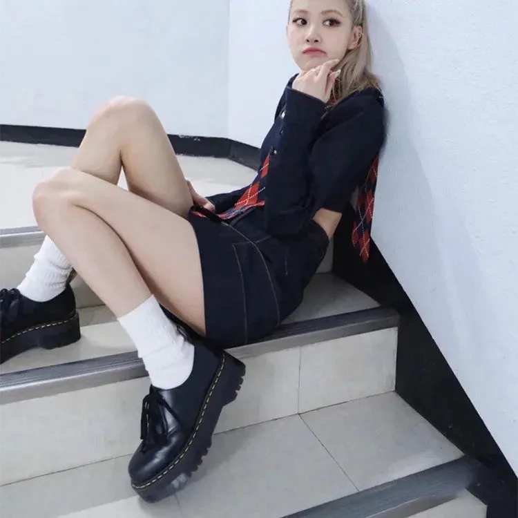 binfenxie Lolita Shoes Women Japanese Mary Jane Shoes Women Vintage Girls Students JK Uniform High Heel Platform Shoes Cosplay