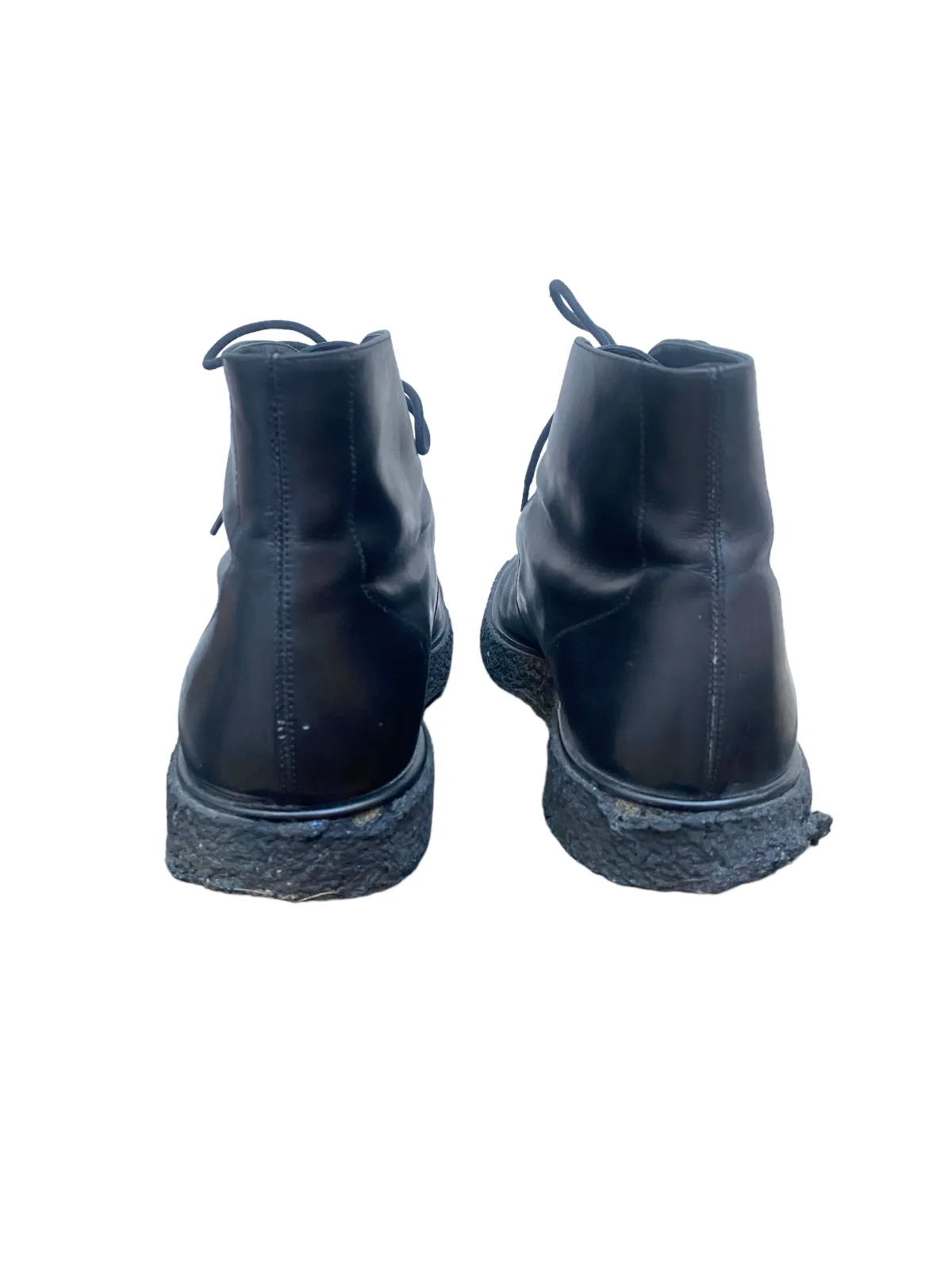 Black Leather Chukka Boots
