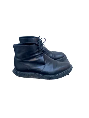 Black Leather Chukka Boots