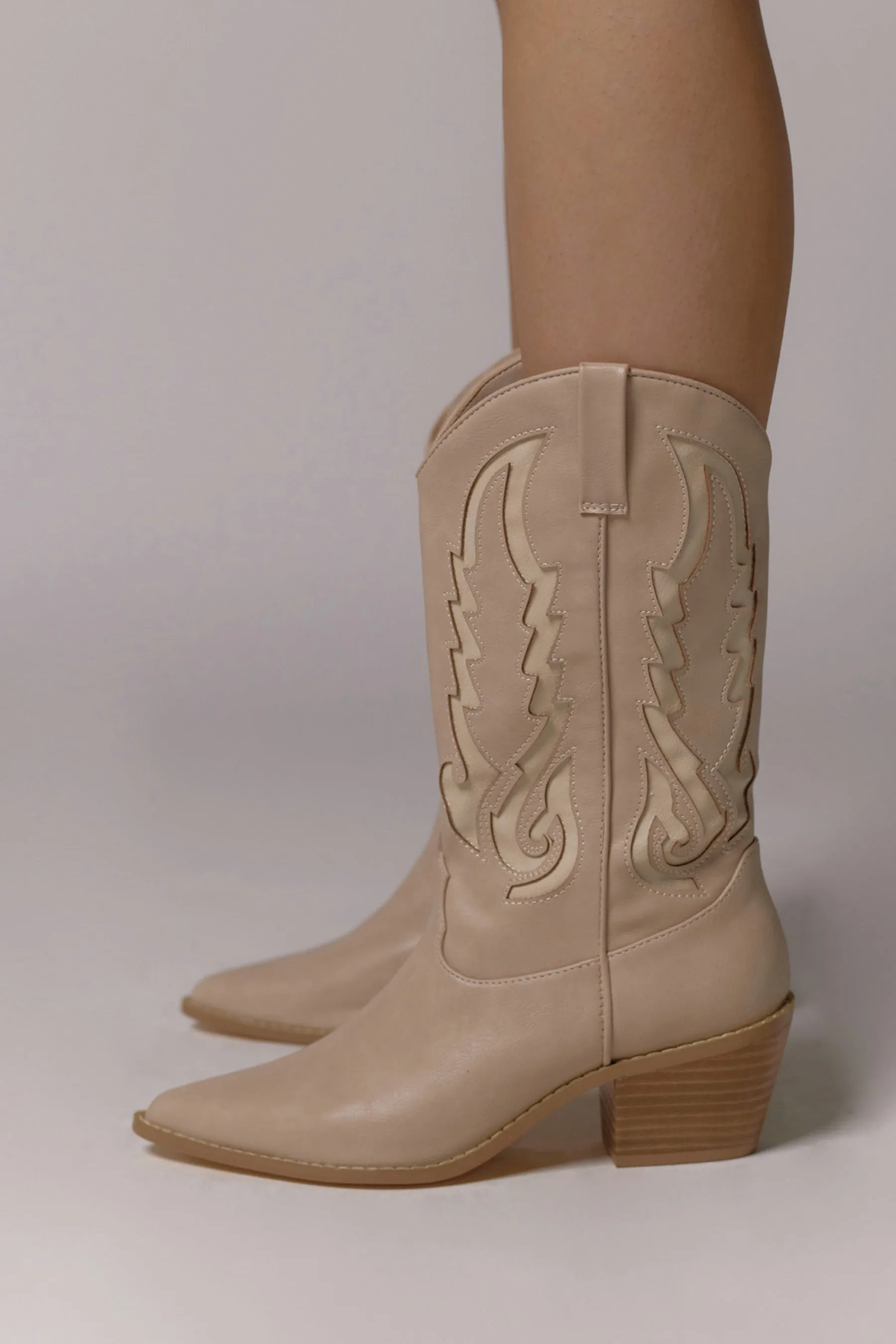 Blush   Cream Norva Boots
