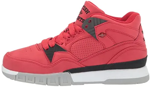 British Knights Women's Virga Fashion Sneaker, White/Black/Racing Red, 11