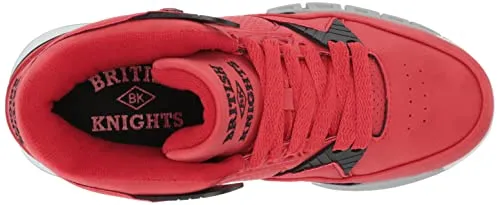 British Knights Women's Virga Fashion Sneaker, White/Black/Racing Red, 11