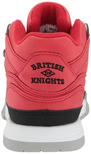 British Knights Women's Virga Fashion Sneaker, White/Black/Racing Red, 11