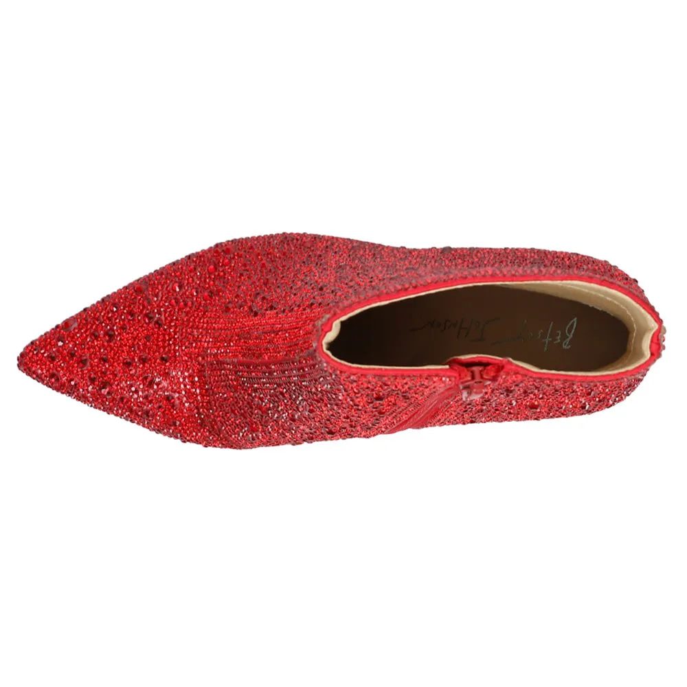 Cady Rhinestone Zippered Booties