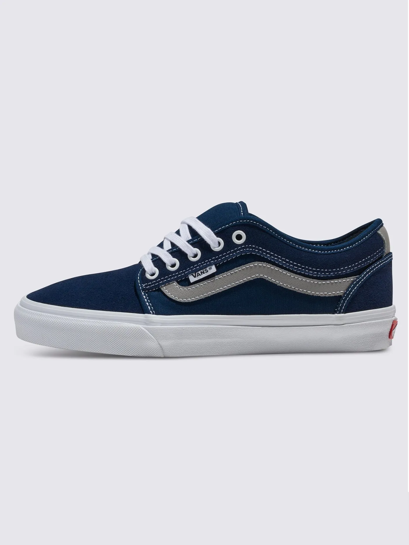 Chukka Low Sidestripe Navy/Grey Shoes