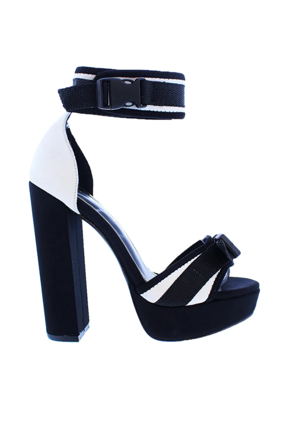 Chunky Heel Platform W/buckl