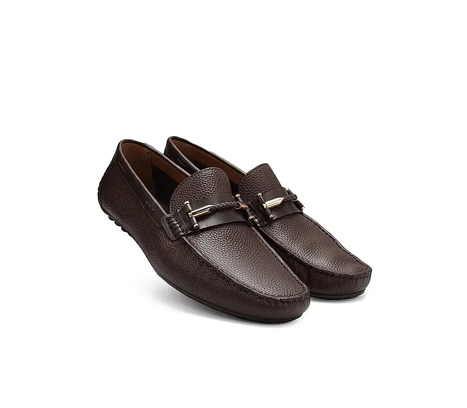 Coffee Top Embellished Moccasins