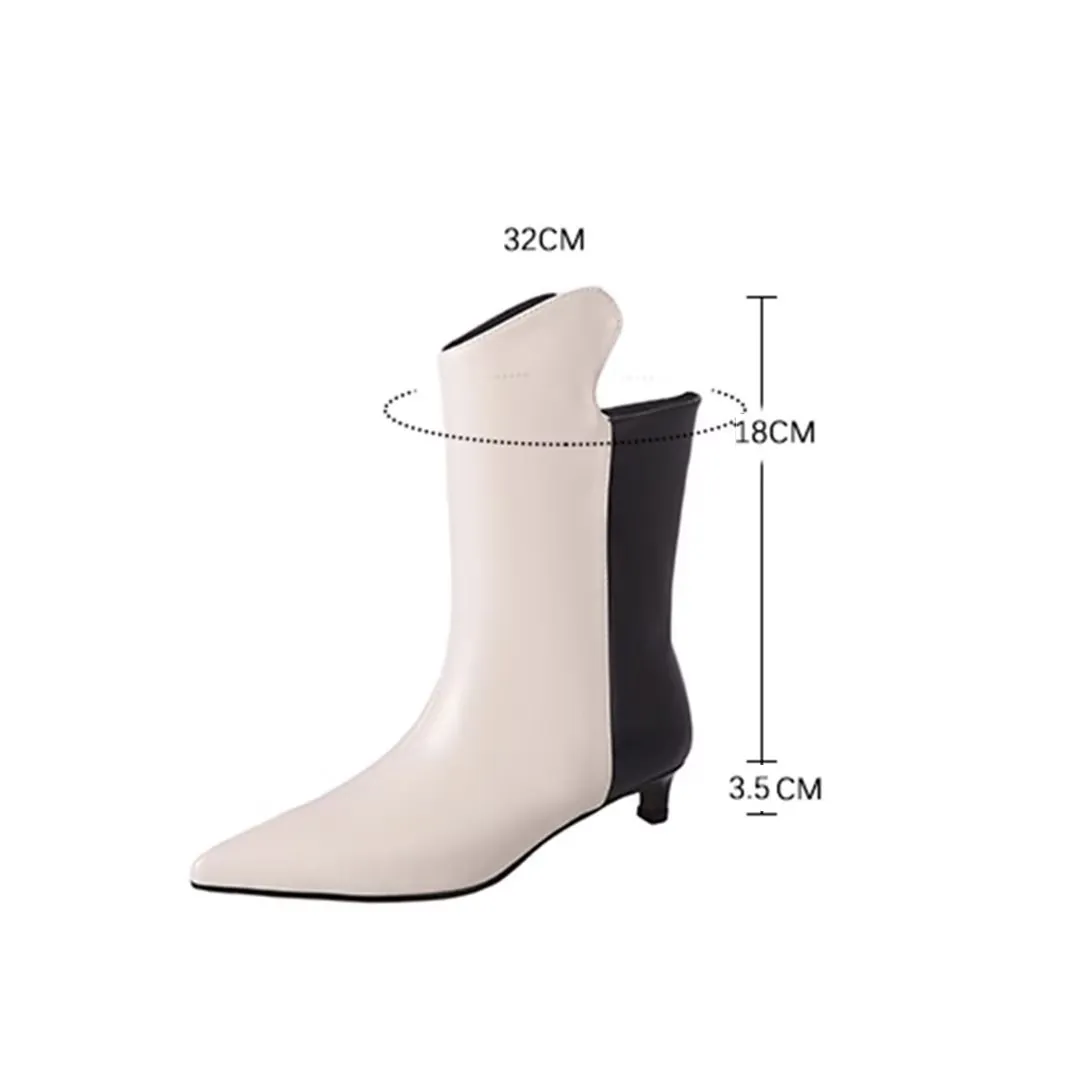 CrocChic Pointed Leather Winter Boots