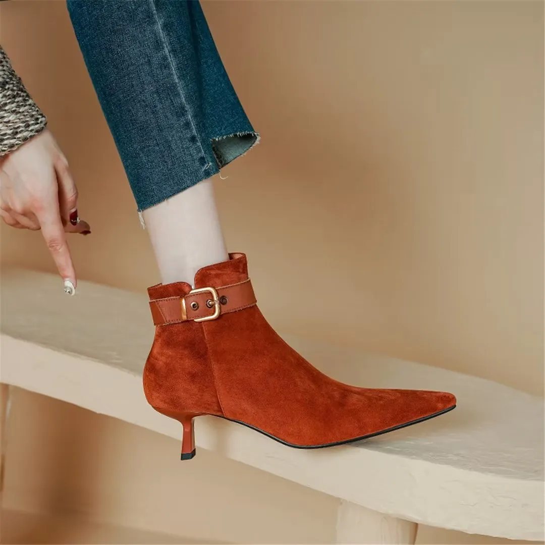 CrocEloquence Pointed Leather Boots