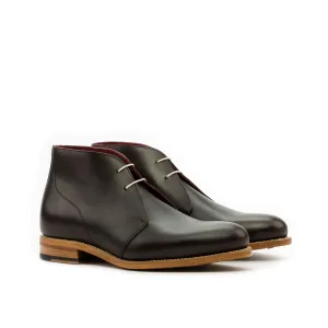 Dark Brown Calf Leather Chukka Boots
