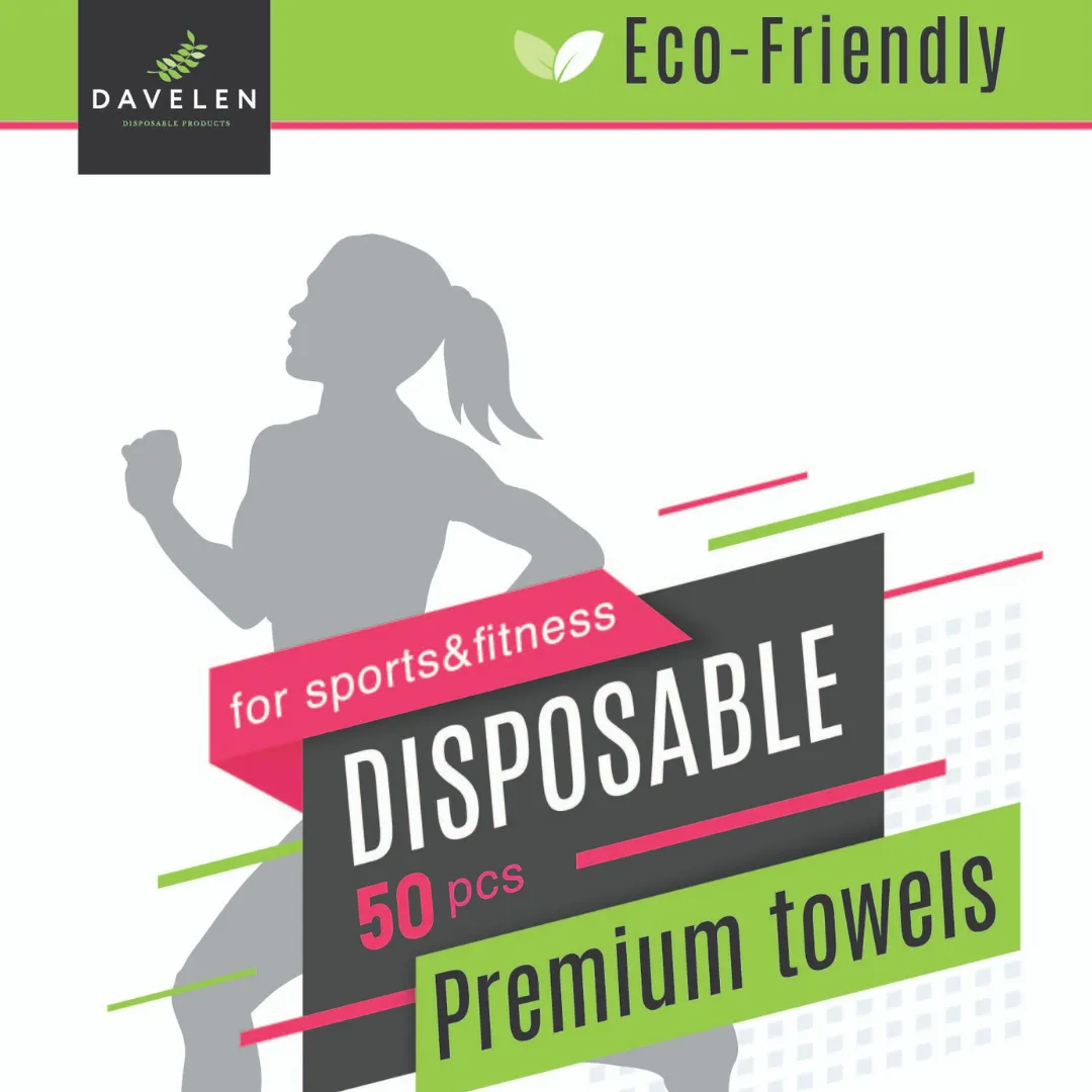 Disposable Towels for Sports and Fitness (50-Count)/ sport Gym towels