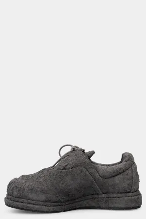 Distressed suede chukka boots, Grey
