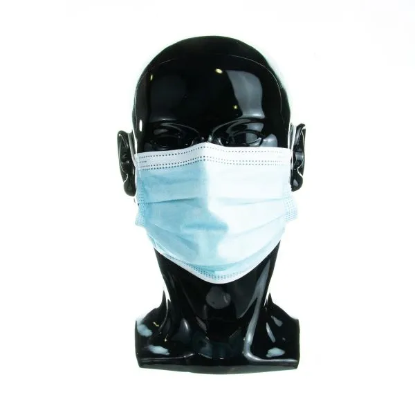 Face Mask Earloop Procedure Type IIR Blue 50pk | Fluid Resistant Surgical Face Masks - Type IIR Certified (50)