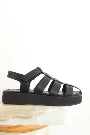 Fisherman black sandals RRP £180-final sale